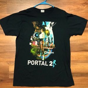 Large Graphic Short Sleeve T-shirt (Portal 2)